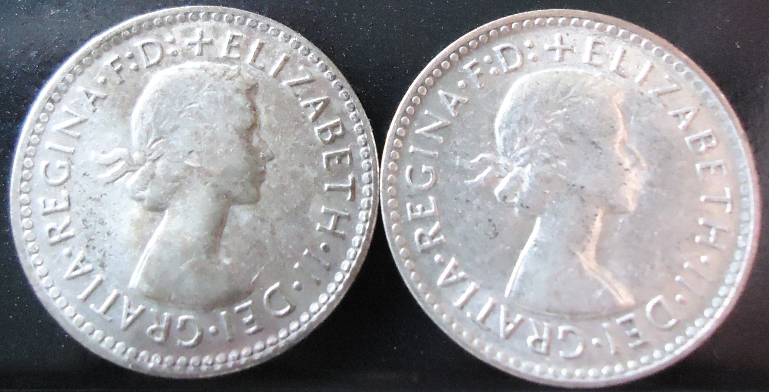 Australian-Threepence-1951,-1955,-1959,-1960---Grading